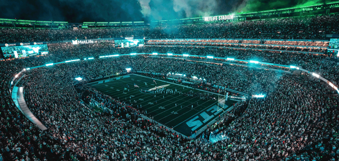A general view of MetLife Stadium packed for a game day, the shared home of the New York Giants and New York Jets