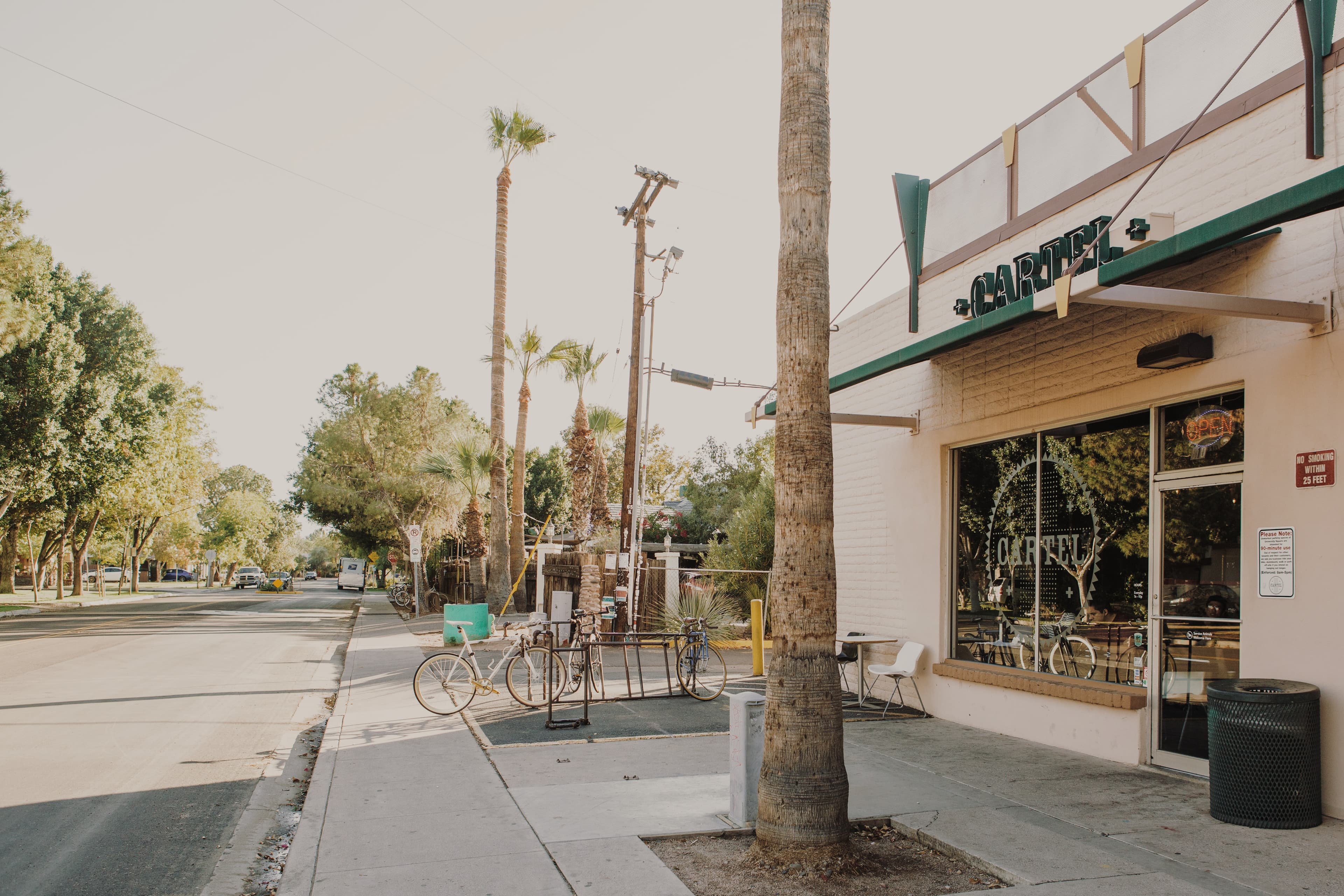 Storefront exterior with \
